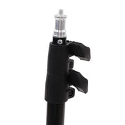 Close-up of the robust build and anti-slip feet of the professional DSLR camera tripod.