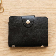 Business card organizer leather
