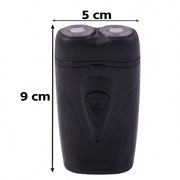 Washable dual-head electric shaver for men with smooth glide feature