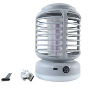 Electric mosquito killer lamp operating at night indoors