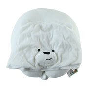 Hooded pillow wearing view