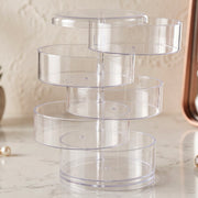Large capacity rotating jewellery storage case for women