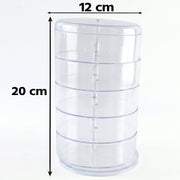 360 degree rotating jewellery organizer for tidy accessory storage