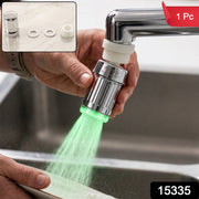 Colour changing LED tap aerator for kitchen sink
